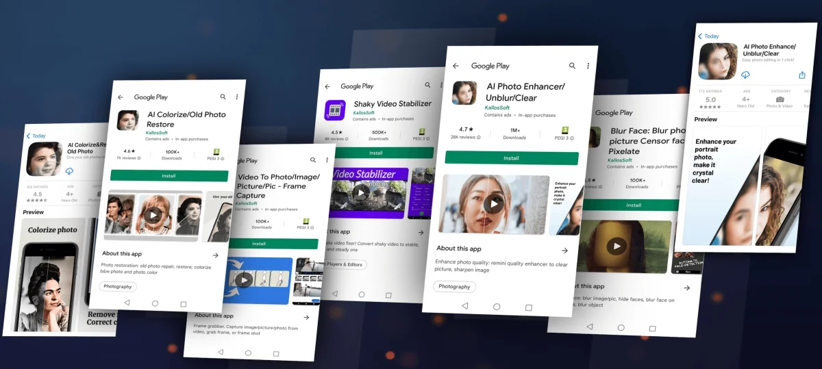 KallosSoft mobile apps collection